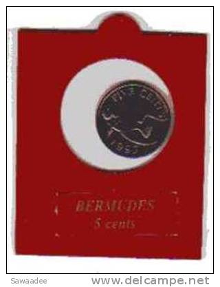 PIECE - BERMUDES - 5 CENTS - 1997 - ELISABETH II - POISSON - Bermudes