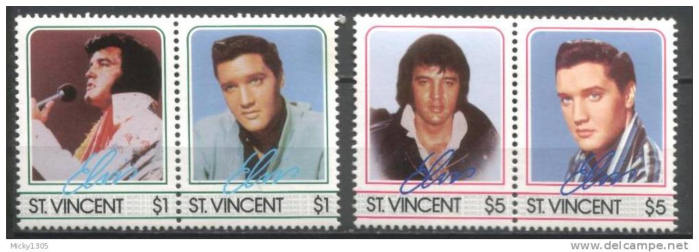 St. Vincent - Elvis Presley Postfrisch / MNH ** (A579) - Chanteurs