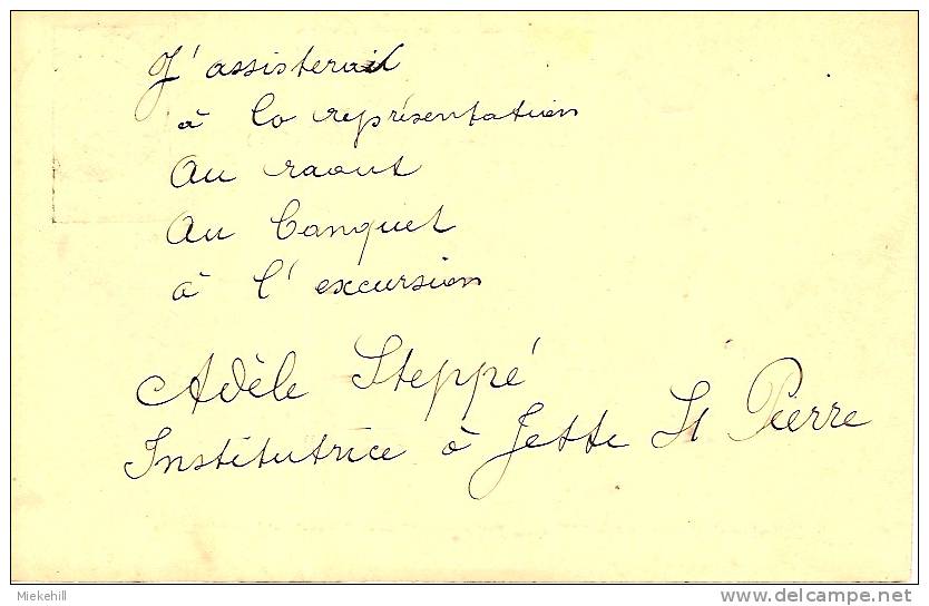 JETTE-ENTIER POSTAL ENVOYE EN 1897 PAR ADELE STEPPE-INSTITUTRICE - Jette