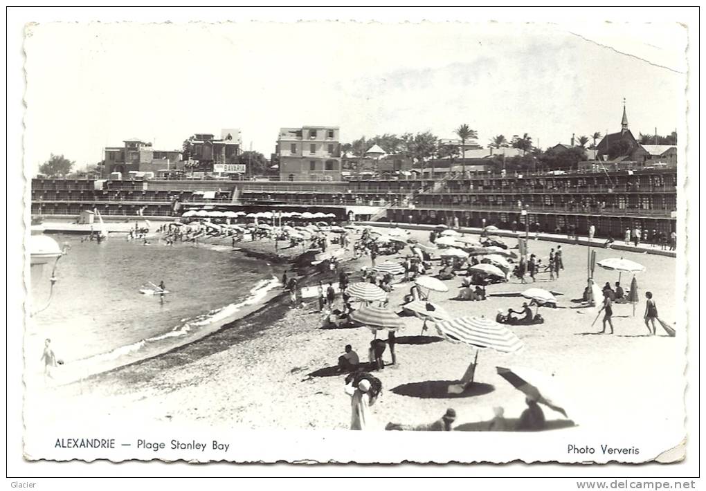 Egypte - ALEXANDRIE - Plage Stanley Bay - 1938 - Par Avion - Alexandria