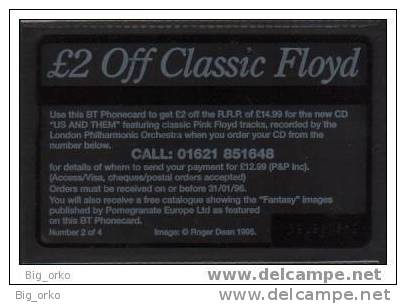 BT Phonecard - 20 Units - £ 2 Off Classic Floyd - BT Allgemeine