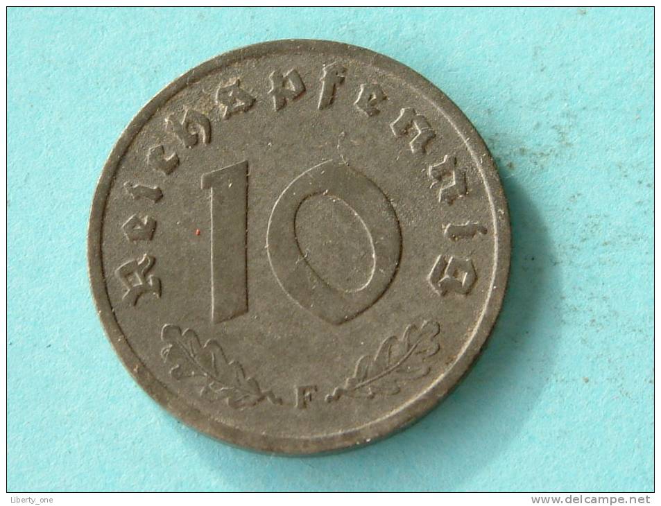 1941 F - 10 REICHSPFENNIG / KM 101 ( Uncleaned - For Grade, Please See Photo ) ! - 10 Reichspfennig