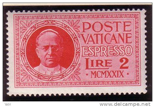 Vaticano - Conciliazione (1929) Express L. 2 Sass. E1 ** - Neufs