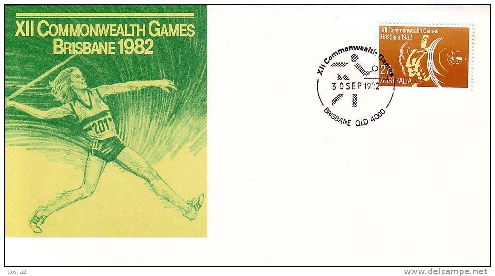 Table Tennis Australia Special Cancel 1982 - Tischtennis