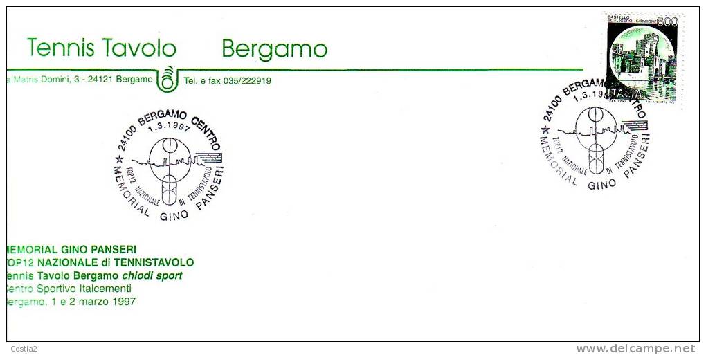 Table Tennis Italy Special Cancel 1997 Bergamo - Tischtennis