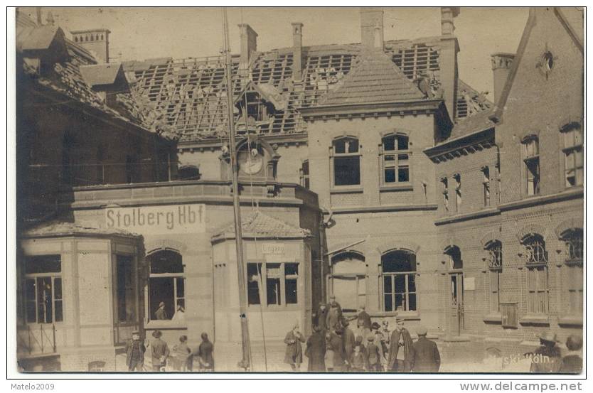 STOLBERG - ( H B F ) Die Explosion 1920 Haupbanhof - Stolberg