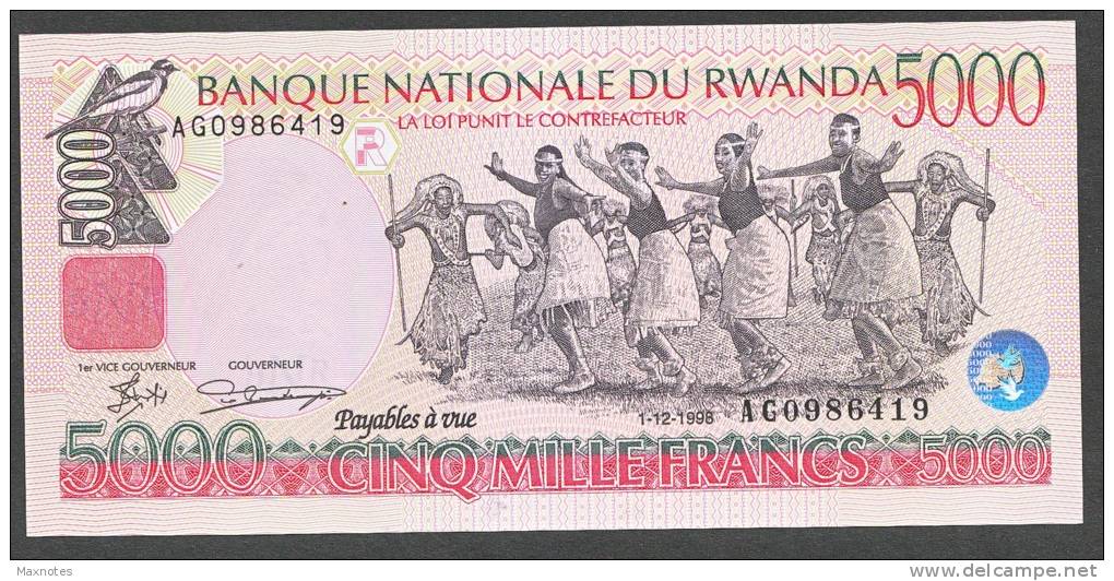 RWANDA  : 5000 Francs  -  1998 - UNC - Rwanda