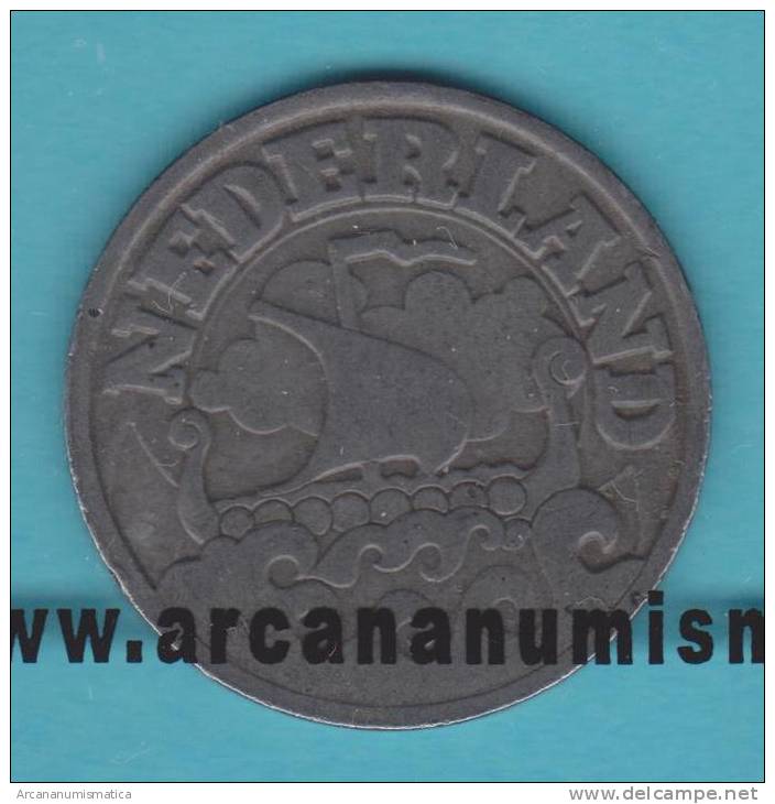 HOLANDA   25  CENTIMOS  1.942  ZINC  KM#174   EBC/XF    DL-10.039 - 25 Cent