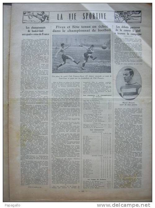 A LA PAGE 193 EN 1933 FOOT BALL / MARCEL BERNARD/ ROBERT LYNEN/ AVION BON MARCHE - Informations Générales