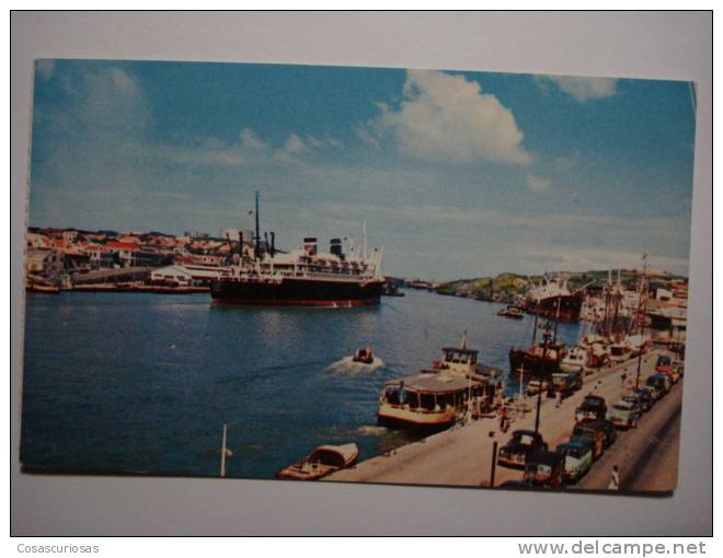 595 CURAÇAO ANTILLES NETHERLANDS HARBOR HARBOUR POSTCARD   OTHERS IN MY STORE - Curaçao