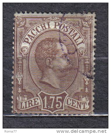 AP203 - REGNO 1884 , Pacchi Postali Il N. 6  Usato Di Favore - Colis-postaux