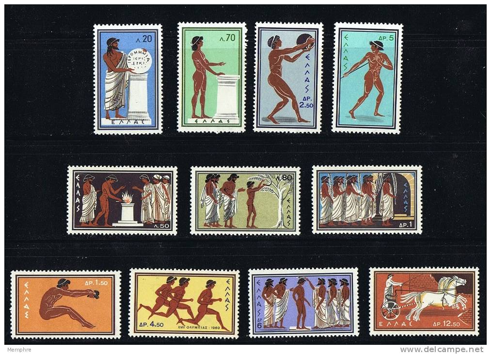 1960  Jeux Olympiques De Rome   Série Complète  **  MNH - Ungebraucht