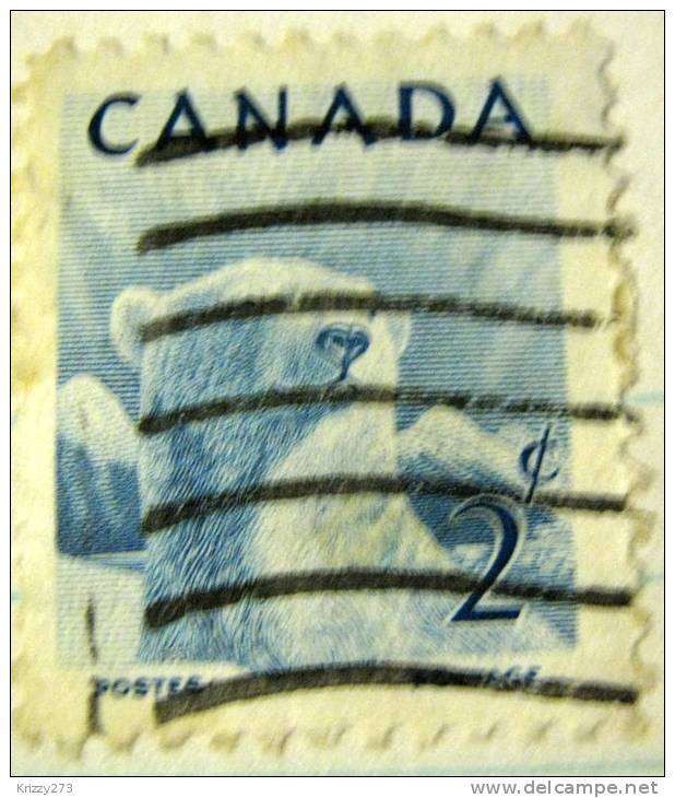 Canada 1953 National Wildlife Week Polar Bear 2c - Used - Oblitérés