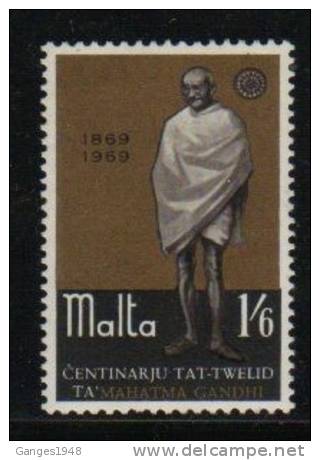 Malta 1969 MAHATMA GANDHI Of India   # 21073 S - Mahatma Gandhi
