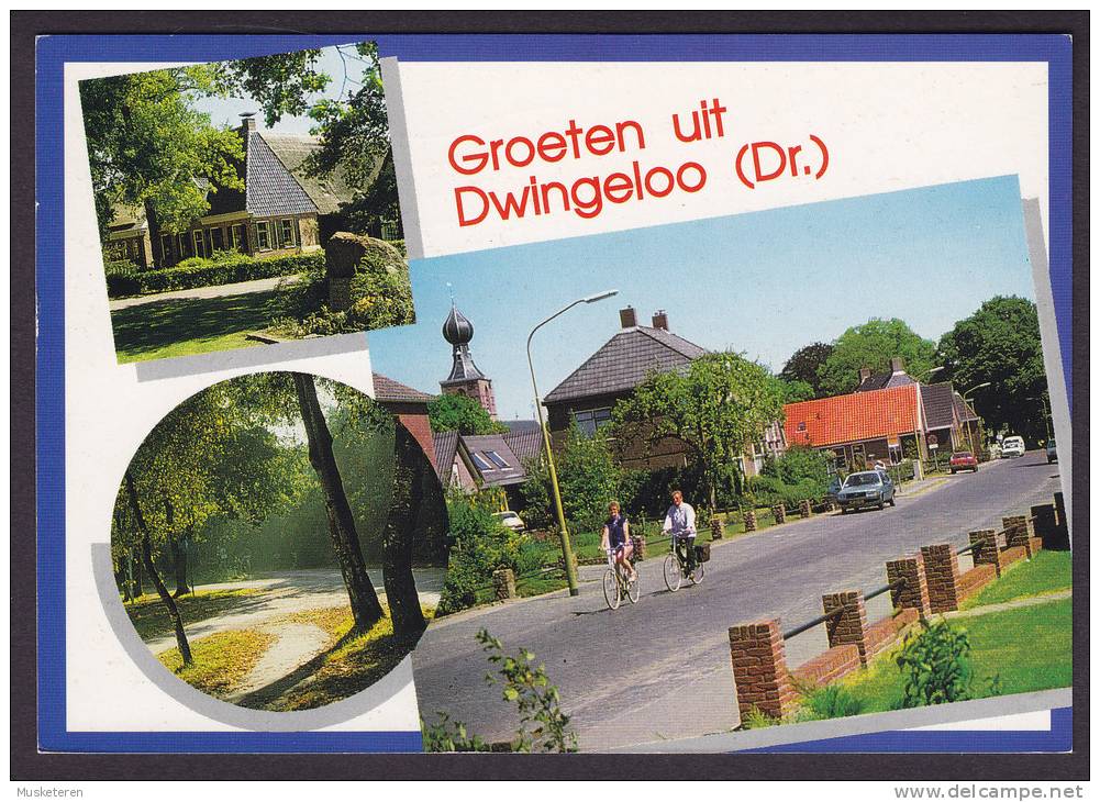 Netherlands PPC Drenthe Groeten Uit Dwingeloo Bicycle Fahrrad Velo - Dwingeloo