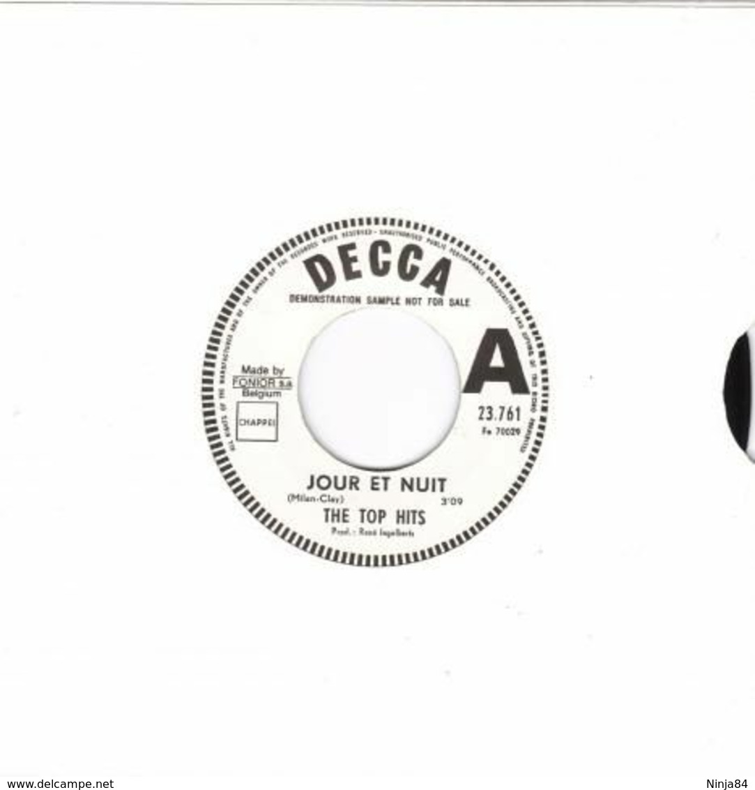 SP 45 RPM (7")  The Top Hits  "  Jour Et Nuit  "  Promo Belgique - Collectors