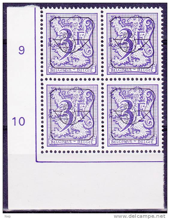 BELGIË - OBP -  1980/85 (62) - PRE 804 P6 (Blok Van 4/Bloc De Quatre) - MNH** - Typos 1967-85 (Lion Et Banderole)