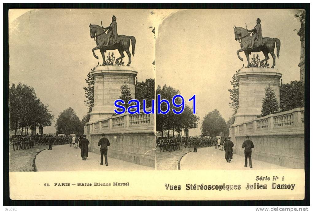 Vues Stéréoscopiques  Julien Damoy -  Paris Avenue Etienne Marcel  - Réf : 20472 - Cartes Stéréoscopiques