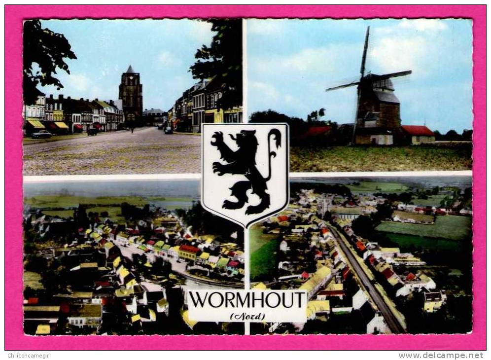 Wormhout - Multivues - Moulin - CIM - 1963 ( N 2432 ) - Wormhout