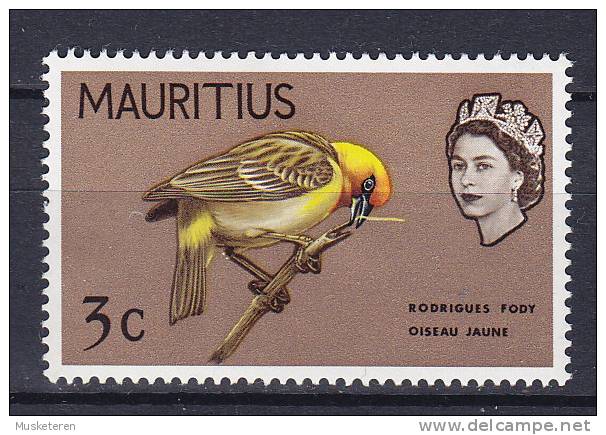 Mauritius 1965 Mi. 269     3 C Bird Vogel Oiseau Rodriguez Fody MH* - Mauricio (...-1967)