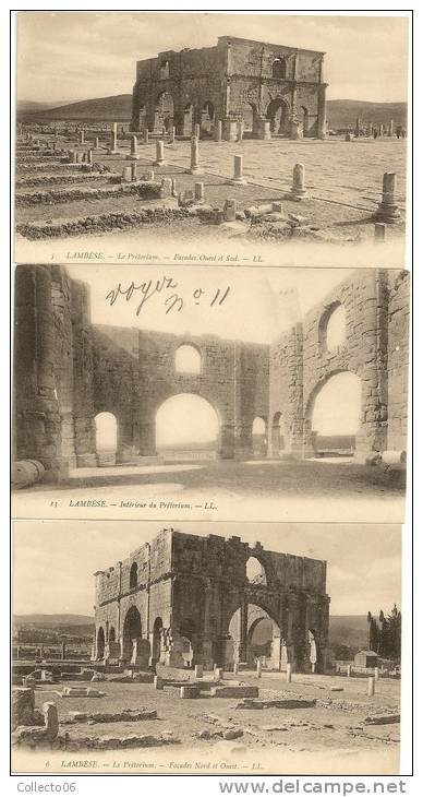 Lot 3 Cartes Prétorium LAMBESE Années 1910 1920 - Altri & Non Classificati