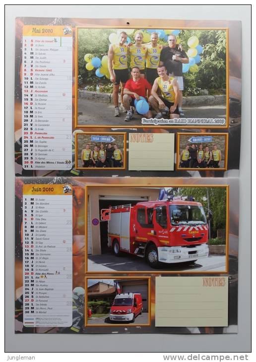 Calendrier Des Pompiers - Année 2010 - Ville D'Ecully ( 69300 ) - TBE - Brandweer