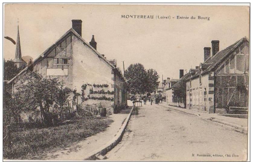 CPA 45 MONTEREAU Entrée Du Bourg - Autres & Non Classés