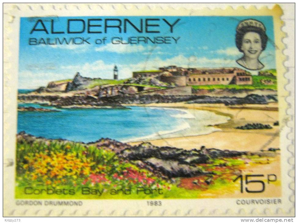 Alderney 1983 Corblets Bay And Port 15p - Used - Alderney