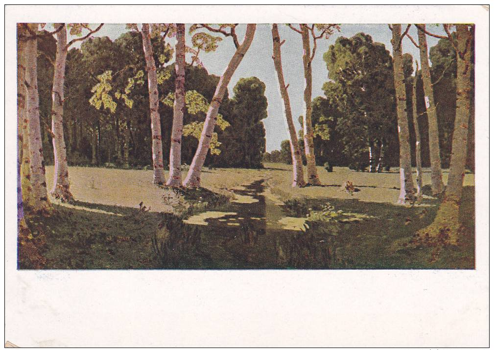 Trees, Partial Scene, Bois De Bouleaux, Russia, 1929 - Rusland