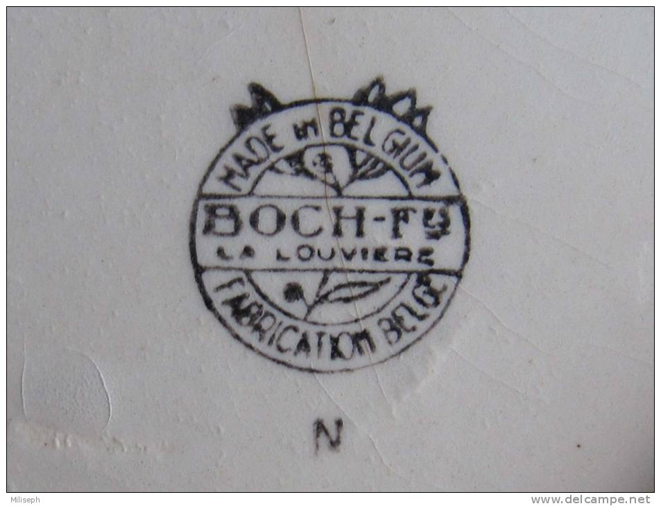 Vaisselle BOCH Frères La Louvière - 1 SOUPIERE Avec Couvercle Et 2 Poignées -  (10 - 4 ) - Boch (BEL)