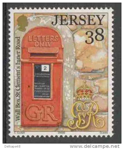 Jersey 2002 Mi 1057 ** George V Wall Box, St. Clement´s Inner Road / Briefkasten In St. Clement - Post