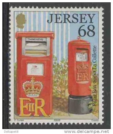 Jersey 2002 Mi 1060 ** Modern Pilar Boxes, La Colette (2000) /  Briefkästen In La Collette, St. Helier (2000) - Post