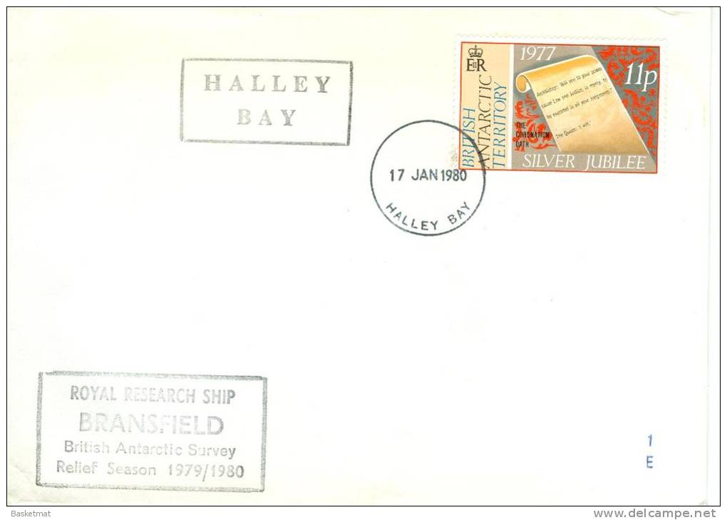 TERRITOIRE ANTARTIQUE BRITANNIQUE   CACHET HALEY BAT 17/1/1980 - Andere & Zonder Classificatie