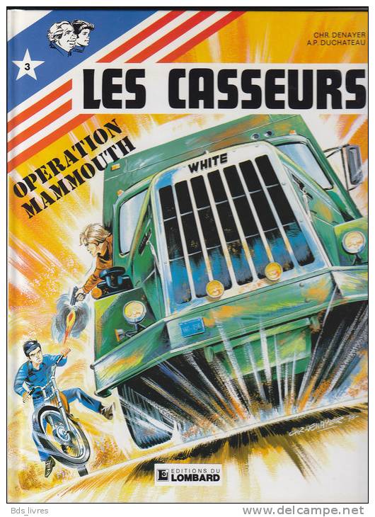 LES CASSEURS*OPERATION MAMMOUTH_N° 3*1985*CARTONNE *rée. - Tintin