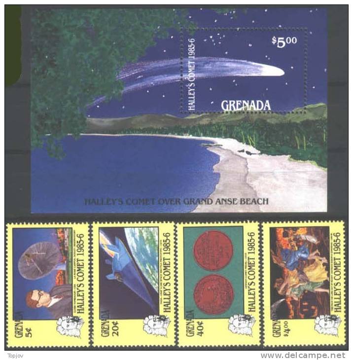 GRENADA - HALLEY´S COMET - SPACE -Tombaugh  - ** MNH - 1986 - USA