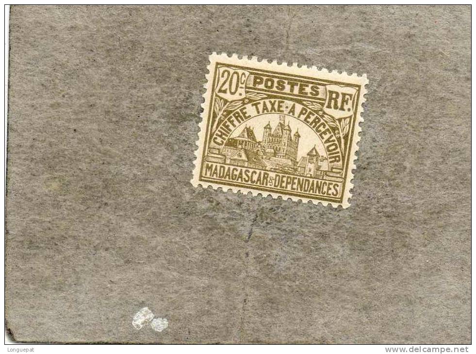 MADAGASCAR : Palais Royal De Tananarive - Postage Due