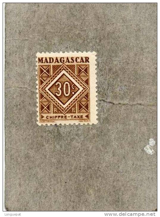 MADAGASCAR : Timbre Taxe - Portomarken