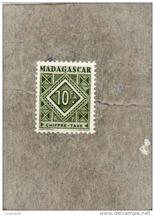 MADAGASCAR : Timbre Taxe - Timbres-taxe