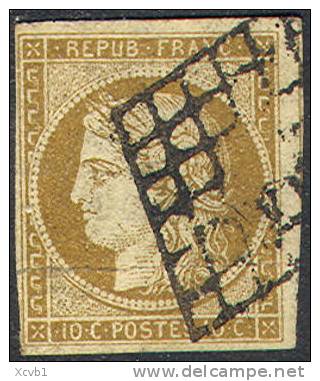 # France    1a, Used, 4 Mgns,, Clean (fr001a-2,    Mich 1b  [16-CAE - 1849-1850 Ceres