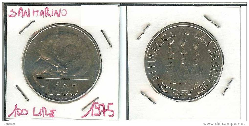 San Marino, 100 Lire 1975 QFDC - San Marino
