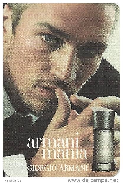 Carte échantillon Eau De Parfum/Musterkarte Parfum:  Giorgio Armani, Armani Mania - Other & Unclassified