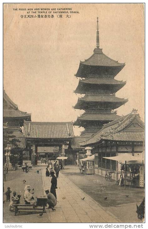 JAPON OSAKA AT THE TEMPLE OF SHITENNOJI - Osaka