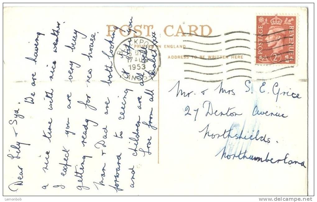 UK, United Kingdom, North Pier And Promenade, Blackpool, 1953 Used Postcard [P7420] - Blackpool