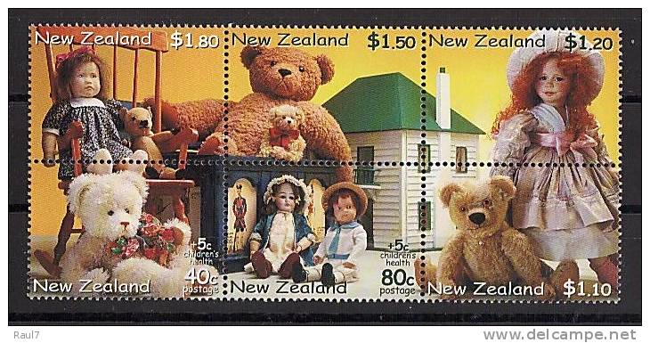 NEW ZEALAND, POUPEES 6V NEUFS *** (MNH SET) - Unused Stamps