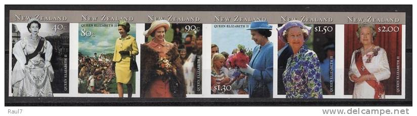 NEW ZEALAND, LA REINE ELISABETH II 6V N.D. NEUFS *** (MNH SET) TRES RARE - Unused Stamps