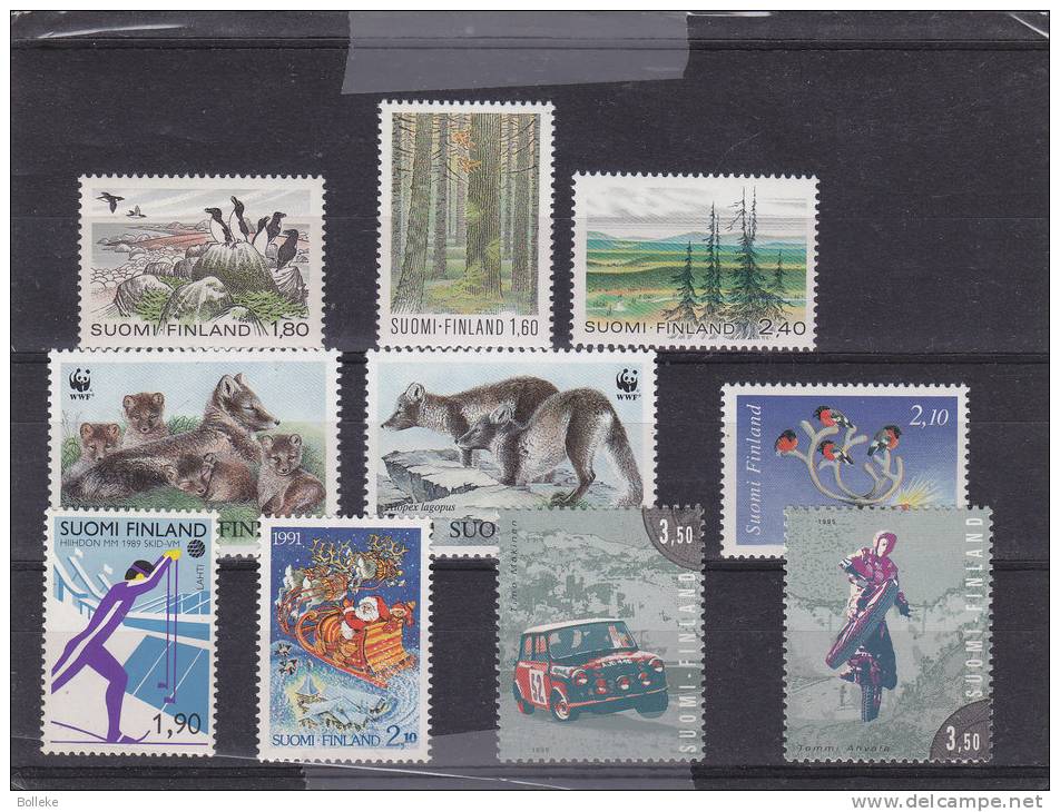 Finlande - Ski - Voitures - Motos - WWF - Loups - Entre 857 Et 1265 ** - MNH - Valeur 34,50 Euros - Unused Stamps