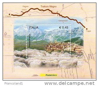 2004 Repubblica Foglietto N. 37 Transumanza Integro - MNH** - Blocks & Sheetlets