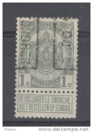 BELGIE - Preo Nr 1157 B - "TONGRES 08" (ref. 1353) - ROLLER PRECANCELS - Handrol Préos à Roulette - Roller Precancels 1900-09