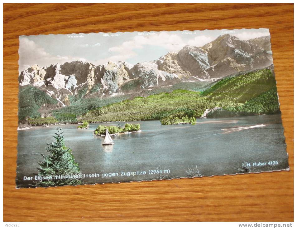 EIBSEE ZUGSPITZE COLORI 1953     Qui Entrate!!! - Zugspitze