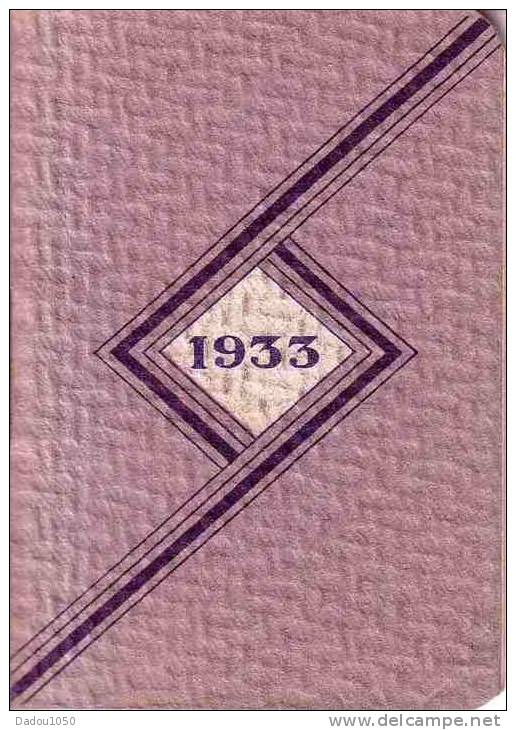 Petit Agenda 1933 - Petit Format : 1921-40